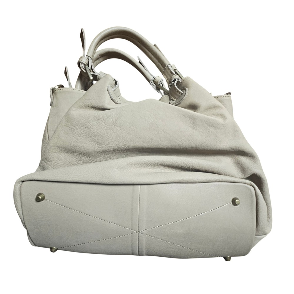 SUNDANCE Beige Floral Boho Hobo Bag Leather Purse Shoulder Italian - Picture 2 of 7